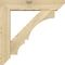 Ekena Millwork Balboa Slat Rough Sawn Bracket w/ Offset Brace, Douglas Fir, 6"W x 26"D x 26"H BKT0604X26X26BOA06RDF - alternate 3